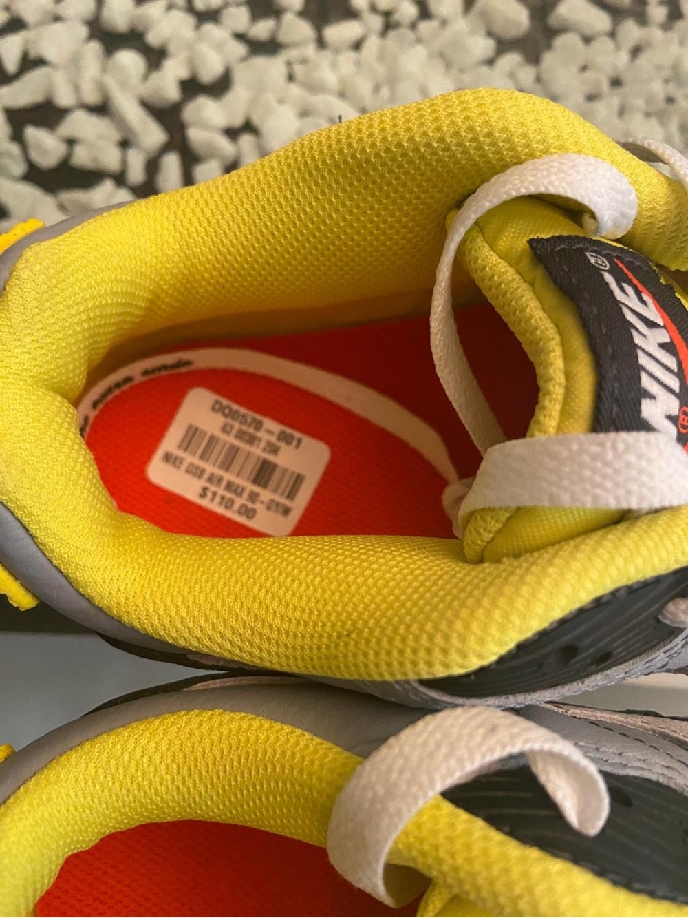 Nike Yellow, White and Black Air Sneakers - Picture 2 of 6